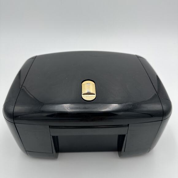 VTG Black1980s The Jewel Kit Expandable Fold Out Jewelry Box Mid Century Modern - Picture 1 of 9